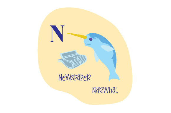 Alphabet Infographic N: A Visual Tool for Learning and Communication