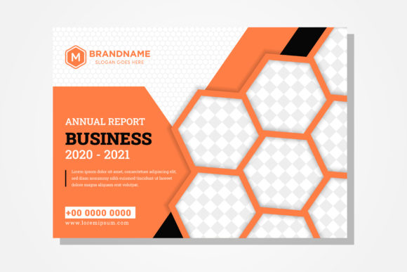 Designing a Modern Annual Report Book Cover with the Annual Report Horizontal Flyer Orange