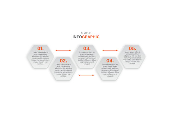 Five Steps Simple Infographics