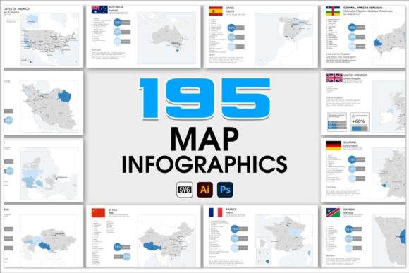 How 195 Map Infographics Elevates Presentations and Visual Storytelling for Professionals