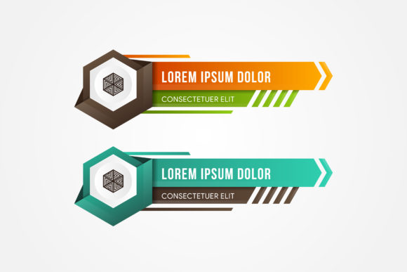 Panels with Hexagon Design Elements