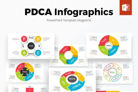 PDCA Cycle PowerPoint Infographics