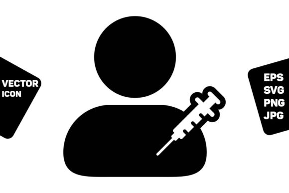 Shot Icon Vector with Vaccine Syringe: Creative Uses for Designers