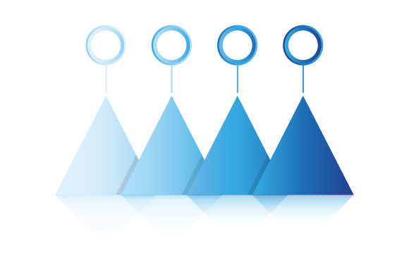 Visualize Processes with Triangle Process Diagram Infographics
